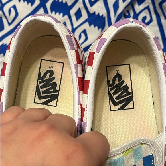 Vans Multicolor Checkered Slip-On Sneakers - Picture 7 of 9